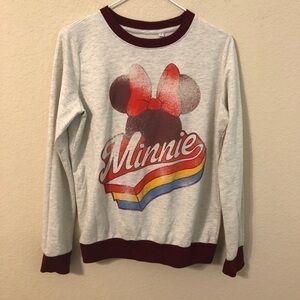 Disney Sweatshirt Minnie Mouse Weathered Retro